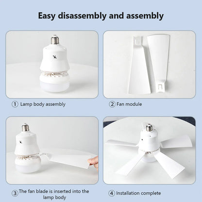 Zephyrair™ Portable Ceiling Fan and Light 2 in 1