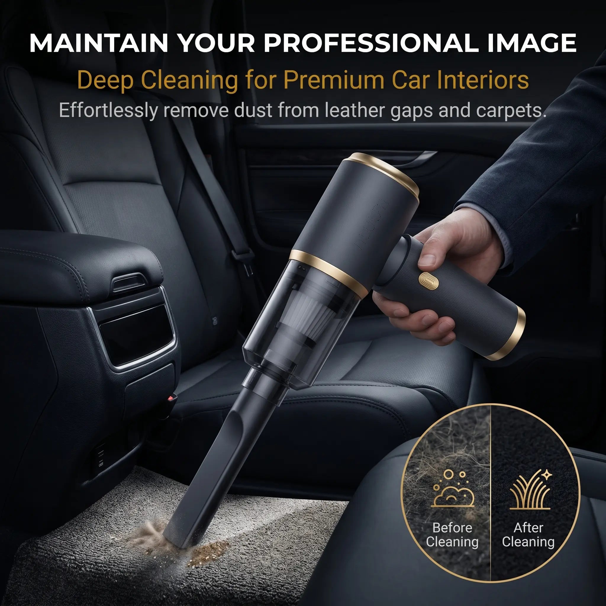 Electric Air Duster Cordless Vacuum Cleaner 12000Pa Brushless Motor Compressed Air Blower Mini Handheld Dust Cleaner for Keyboard Computer Laptop Camera Car Home Cleaning