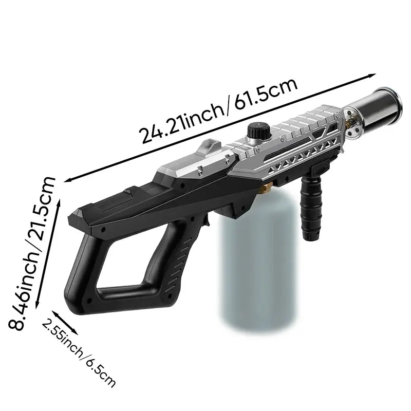 Saker Propane Torch Gun - Versatile Kitchen Grill Torch with Detachable Design and Adjustable Flame for Searing, BBQ, Welding, and Camping (Tank Not Included)